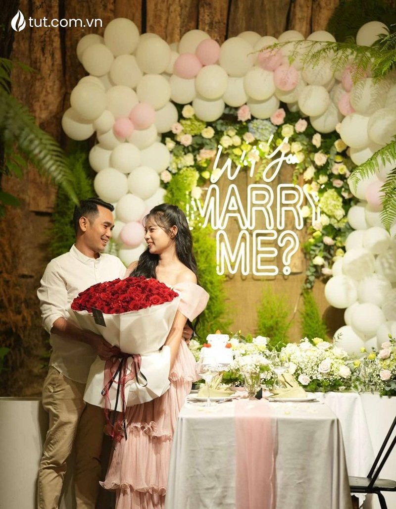 dịch vụ trang trí cầu hôn riêng tư tại đà lạt