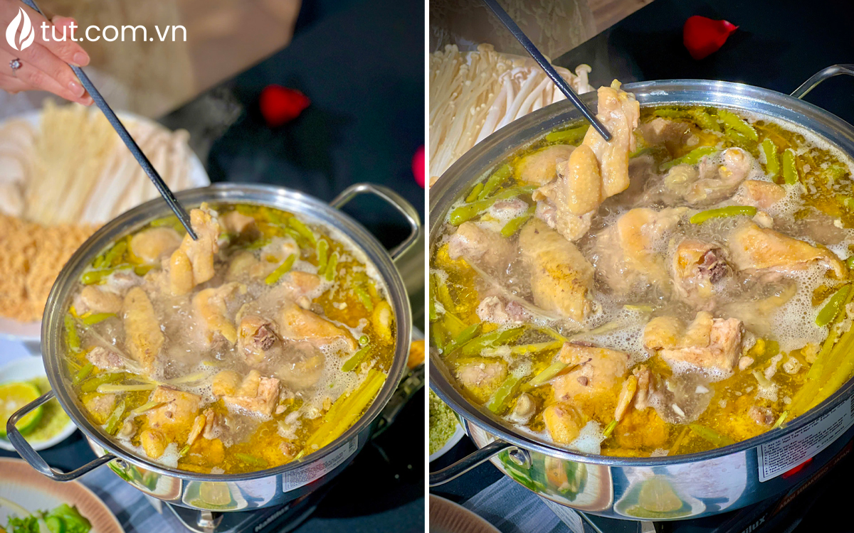 quán lẩu đà lạt - lẩu gà ớt hiểm