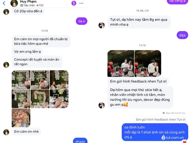 Tụt chỉ mong mỗi khách hàng khi tới quán đều có những niềm vui, khoảng khắc trọn vẹn đáng nhớ quán nướng ngon ở đà lạt