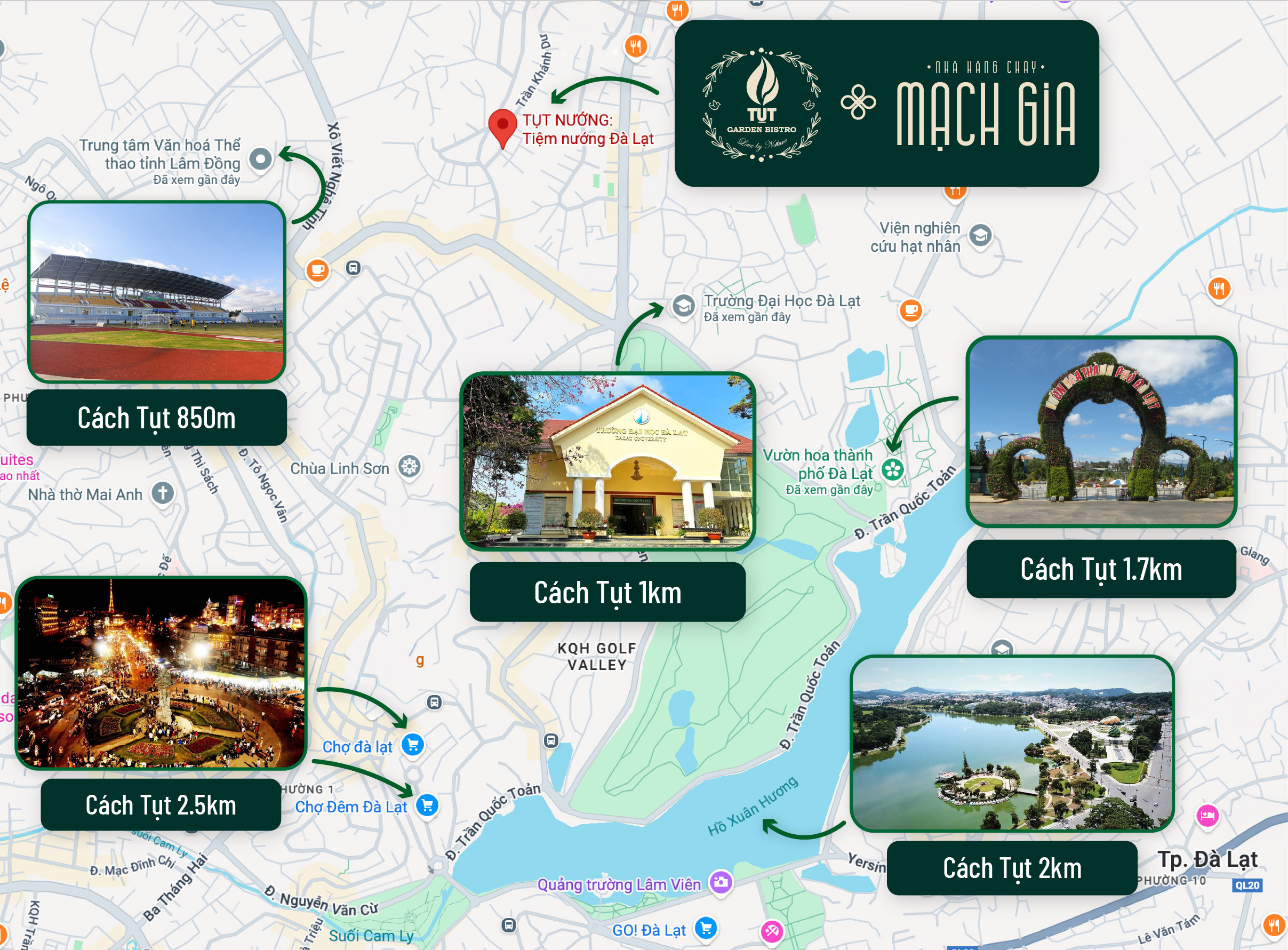 Hướng dẫn tìm đường đến Tut Garden Bistro